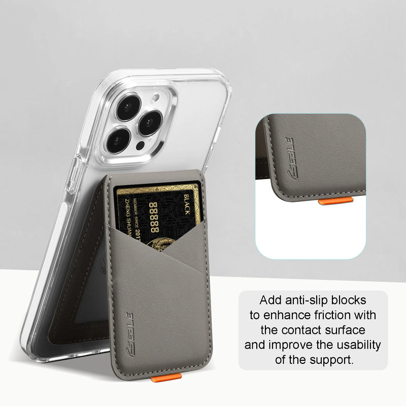 Selqor Luxury Leather MagSafe Card Holder