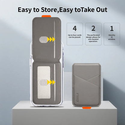 Selqor Luxury Leather MagSafe Card Holder